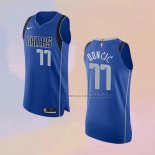 Camiseta Dallas Mavericks Luka Doncic NO 77 Icon Autentico Azul