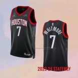 Camiseta Houston Rockets Cam Whitmore NO 7 Statement 2023-24 Negro