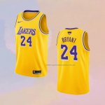 Camiseta Los Angeles Lakers Kobe Bryant NO 24 Icon 2018-19 Amarillo2