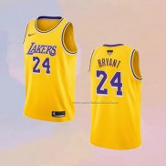 Camiseta Los Angeles Lakers Kobe Bryant NO 24 Icon 2018-19 Amarillo2