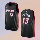 Camiseta Miami Heat Bam Adebayo NO 13 Icon 2020-21 Negro