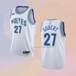 Camiseta Minnesota Timberwolves Rudy Gobert NO 27 Classic 2023-24 Blanco