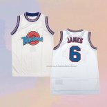 Camiseta Tune Squad Lebron James NO 6 Blanco