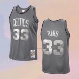 Camiseta Boston Celtics Larry Bird NO 33 Mitchell & Ness 1985-86 Gris