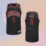 Camiseta Chicago Bulls Derrick Rose NO 1 Retro Negro