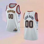 Camiseta Denver Nuggets Personalizada Ciudad 2022-23 Blanco