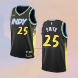 Camiseta Indiana Pacers Jalen Smith NO 25 Ciudad 2023-24 Negro