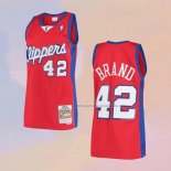 Camiseta Los Angeles Clippers Elton Brand NO 42 Mitchell & Ness 2000-01 Rojo