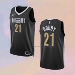 Camiseta Memphis Grizzlies David Roddy NO 21 Ciudad 2023-24 Negro