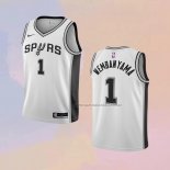 Camiseta Nino San Antonio Spurs Victor Wembanyama NO 1 Association 2022-23 Blanco