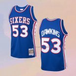 Camiseta Philadelphia 76ers Darryl Dawkins NO 53 Mitchell & Ness 1976-77 Azul