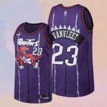 Camiseta Toronto Raptors Fred VanVleet NO 23 Classic Edition Violeta