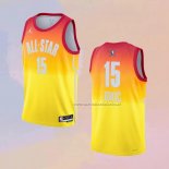 Camiseta All Star 2023 Denver Nuggets Nikola Jokic NO 15 Naranja