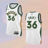 Camiseta Boston Celtics Marcus Smart NO 36 Ciudad 2023-24 Blanco