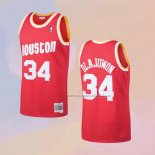 Camiseta Houston Rockets Hakeem Olajuwon NO 34 Mitchell & Ness 1993-94 Rojo