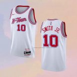 Camiseta Houston Rockets Jabari Smith JR. NO 10 Ciudad 2023-24 Blanco