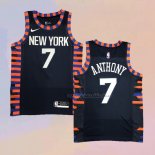 Camiseta New York Knicks Carmelo Anthony NO 7 Ciudad Edition 2019-20 Azul