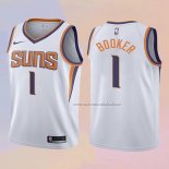 Camiseta Nino Phoenix Suns Devin Booker NO 1 Association 2017-18 Blanco