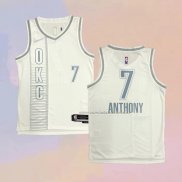 Camiseta Oklahoma City Thunder Carmelo Anthony NO 7 Ciudad 2021-22 Blanco