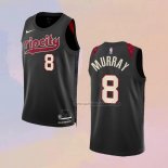 Camiseta Portland Trail Blazers Kris Murray NO 8 Ciudad 2023-24 Negro