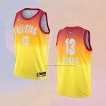 Camiseta All Star 2023 Miami Heat Bam Adebayo NO 13 Naranja