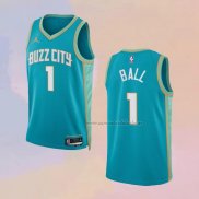 Camiseta Charlotte Hornets Lamelo Ball NO 1 Ciudad 2023-24 Verde