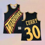 Camiseta Golden State Warriors Stephen Curry NO 30 Mitchell & Ness Big Face Azul