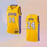 Camiseta Los Angeles Lakers Kobe Bryant NO 24 Retirement 2017-2018 Amarillo