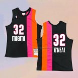 Camiseta Miami Floridians Shaquille O'Neal NO 32 Hardwood Classics Throwback Negro