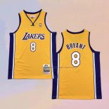 Camiseta Nino Los Angeles Lakers Kobe Bryant NO 8 Mitchell & Ness 1999-00 Amarillo