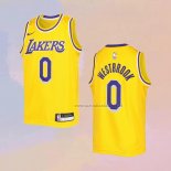 Camiseta Nino Los Angeles Lakers Russell Westbrook NO 0 Icon 2022-23 Amarillo