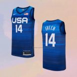 Camiseta USA 2021 Draymond Green NO 14 Azul