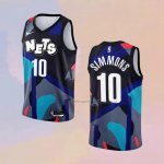 Camiseta Brooklyn Nets Ben Simmons NO 10 Ciudad 2023-24 Negro