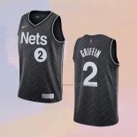 Camiseta Brooklyn Nets Blake Griffin NO 2 Earned 2020-21 Negro