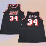 Camiseta Miami Heat Ray Allen NO 34 Mitchell & Ness 2012-13 Negro