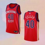 Camiseta New Orleans Pelicans Cody Zeller NO 40 Statement 2023-24 Rojo