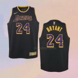 Camiseta Nino Los Angeles Lakers Kobe Bryant NO 24 Earned 2021-22 Negro