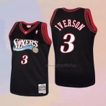 Camiseta Nino Philadelphia 76ers Allen Iverson NO 3 Mitchell & Ness 1997-98 Negro