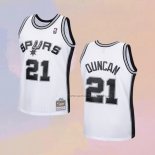 Camiseta Nino San Antonio Spurs Tim Duncan NO 21 Mitchell & Ness 1998-99 Blanco