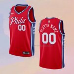 Camiseta Philadelphia 76ers Personalizada Statement Rojo