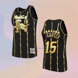 Camiseta Toronto Raptors Vince Carter NO 15 Mitchell & Ness 1998-99 Negro2