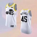 Camiseta Utah Jazz Donovan Mitchell NO 45 Association Autentico 2022-23 Blanco