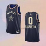 Camiseta All Star 2024 Indiana Pacers Tyrese Haliburton NO 0 Azul