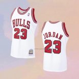 Camiseta Chicago Bulls Michael Jordan NO 23 Mitchell & Ness 1997-98 Blanco