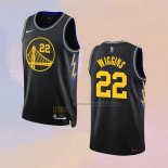 Camiseta Golden State Warriors Andrew Wiggins NO 22 Ciudad 2021-22 Negro