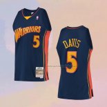 Camiseta Golden State Warriors Baron Davis NO 5 Mitchell & Ness 2006-07 Azul