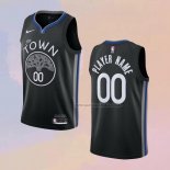 Camiseta Golden State Warriors Personalizada Ciudad 2019-20 Negro