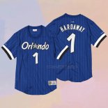 Camiseta Manga Corta Orlando Magic Penny Hardaway NO 1 Azul