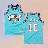 Camiseta Memphis Grizzlies Mike Bibby NO 10 Hardwood Classics Throwback Verde