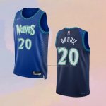 Camiseta Minnesota Timberwolves Josh Okogie NO 20 Ciudad 2021-22 Azul
